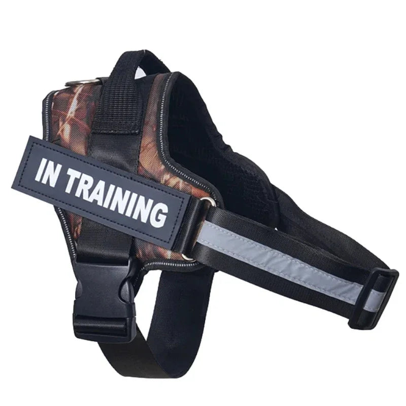 Dropshipping Personalized Dog Harness Reflective Adjustable Dog Harness Tank Top Free Custom Name Label Dog Training Supplies