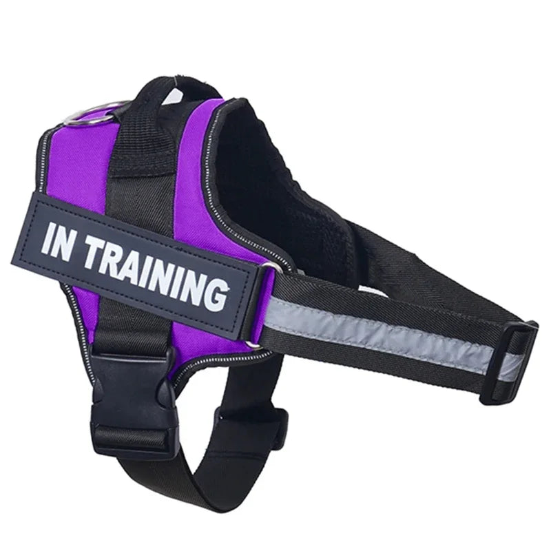 Dropshipping Personalized Dog Harness Reflective Adjustable Dog Harness Tank Top Free Custom Name Label Dog Training Supplies