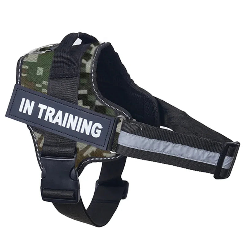 Dropshipping Personalized Dog Harness Reflective Adjustable Dog Harness Tank Top Free Custom Name Label Dog Training Supplies