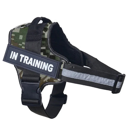 Dropshipping Personalized Dog Harness Reflective Adjustable Dog Harness Tank Top Free Custom Name Label Dog Training Supplies