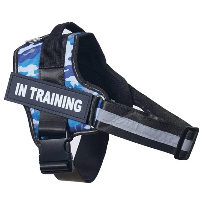 Dropshipping Personalized Dog Harness Reflective Adjustable Dog Harness Tank Top Free Custom Name Label Dog Training Supplies