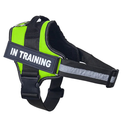 Dropshipping Personalized Dog Harness Reflective Adjustable Dog Harness Tank Top Free Custom Name Label Dog Training Supplies